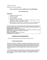 Séance du 20 Octobre